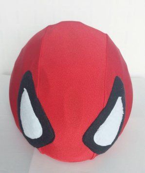 Чохол на шолом для лиж, сноуборду, велосипеда Нашлемник Crazy head Спайдермен Spiderman Н - 112 фото