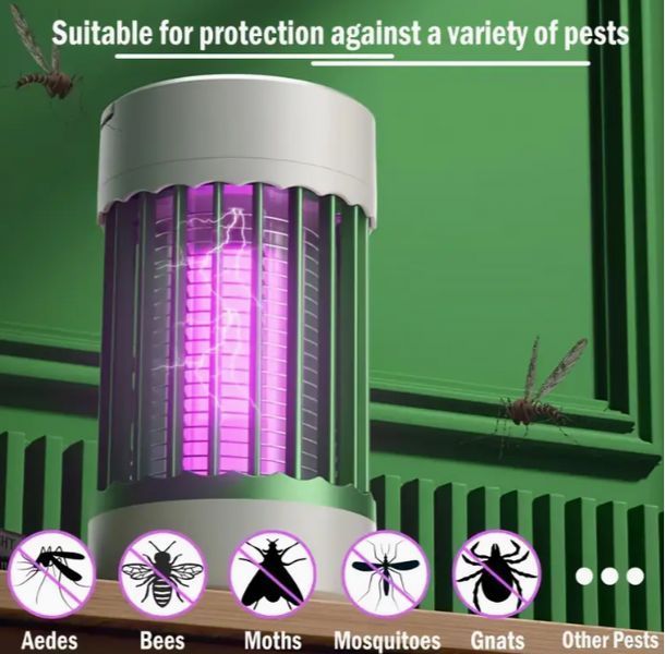 Лампа пастка для комарів 5W від USB | Електрична пастка знищувач комах | UKC Mosquito Killer Lamp Н - 921 фото